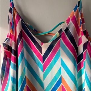 bright chevron miami top francescas